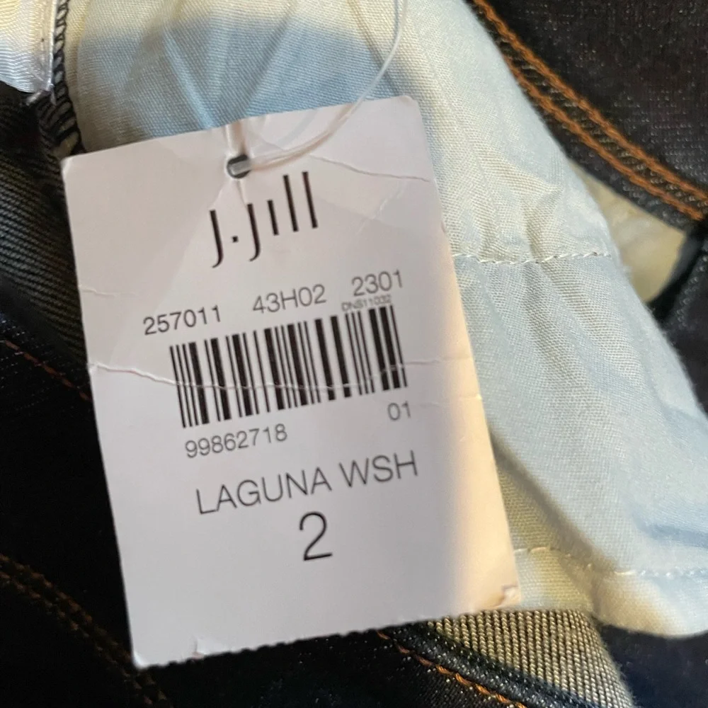 J. Jill Straight Leg Jeans in Dark Indigo Blue